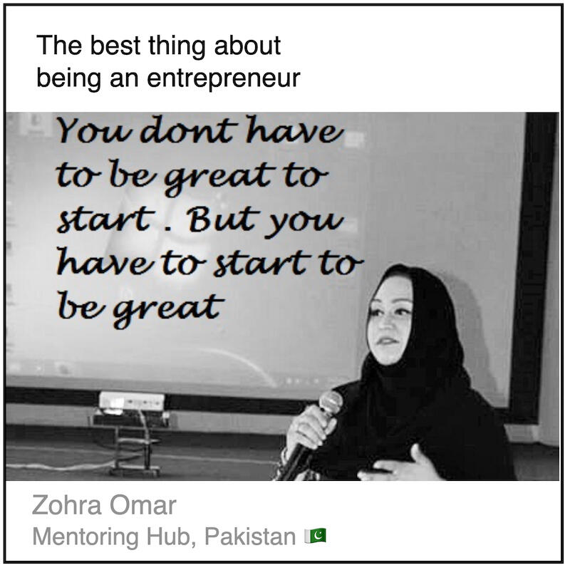 Express 3(1) Zohra Omar Download PDF: The best thing about being an entrepreneur by Zohra Omar (Mentoring Hub, Pakistan).